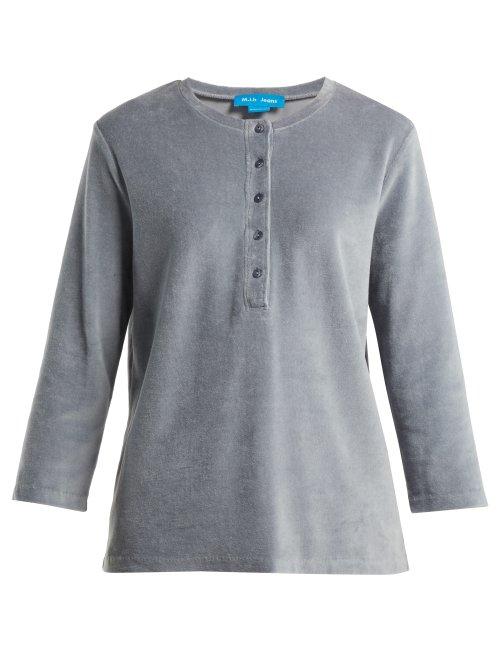 Matchesfashion.com M.i.h Jeans - Ashley Cotton Blend Top - Womens - Grey
