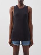 Raey - Ribbed Organic-cotton Jersey Sports Vest - Womens - Black