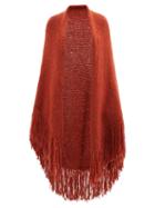Gabriela Hearst - Lauren Fringed Cashmere Shawl - Womens - Burgundy