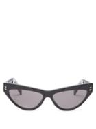Matchesfashion.com Stella Mccartney - Cat-eye Acetate Sunglasses - Womens - Black Grey