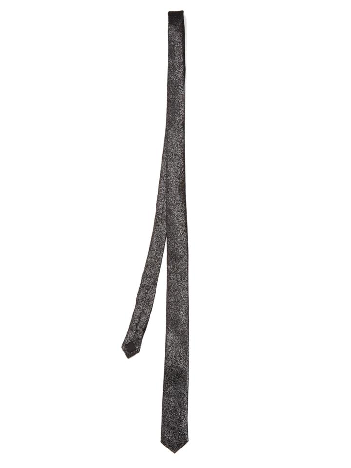 Saint Laurent Two-tone Silk-blend Tie