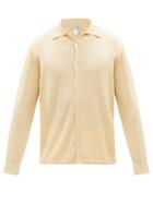 Umit Benan B+ - Spread-collar Cashmere-blend Cardigan - Mens - Yellow