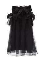Matchesfashion.com Noir Kei Ninomiya - Bow-trimmed Tulle Skirt - Womens - Black