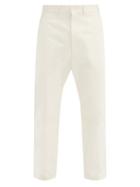 Matchesfashion.com Studio Nicholson - Bill Cotton-twill Tapered-leg Trousers - Mens - Cream