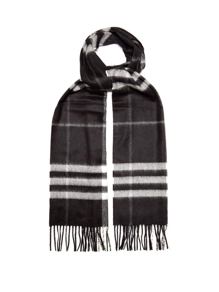 Burberry Giant Icon-check Cashmere Scarf