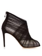 Dolce & Gabbana Pleated-tulle Open-toe Ankle Boots