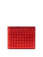 Matchesfashion.com Christian Louboutin - Coolcard Studded Leather Bi Fold Wallet - Mens - Red