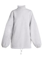 Balenciaga Oversized Roll-neck Cotton Sweatshirt