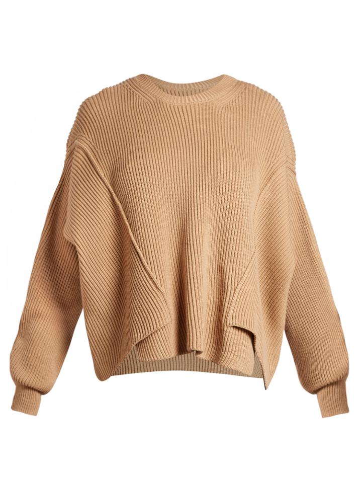 Stella Mccartney Round-neck Ribbed-knit Sweater