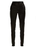 Joseph Mid-rise Stretch-leather Trousers