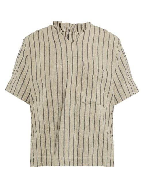 Craig Green Striped V-neck Top