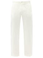 Matchesfashion.com Orlebar Brown - Telford Straight-leg Cotton-blend Trousers - Mens - Cream