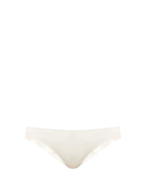 Matchesfashion.com Solid & Striped - The Elle Bikini Briefs - Womens - Ivory
