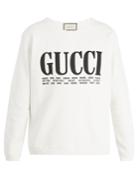 Gucci Logo-print Crew-neck Cotton Sweatshirt
