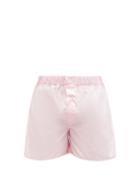 Matchesfashion.com Emma Willis - Superior Cotton-poplin Boxer Shorts - Mens - Pink