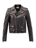 Matchesfashion.com Saint Laurent - Leather Biker Jacket - Womens - Black