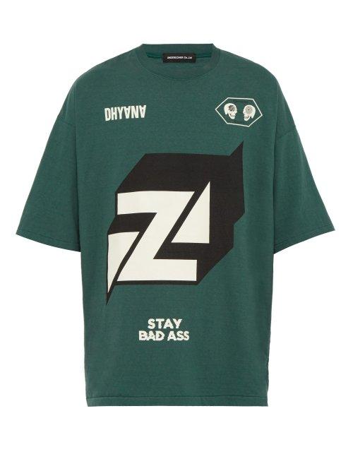 Matchesfashion.com Undercover - Stay Badass Cotton T Shirt - Mens - Green