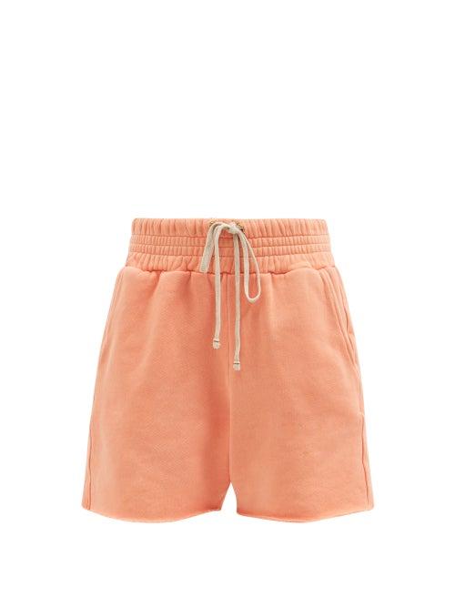 Les Tien - Yacht Cotton French Terry Shorts - Womens - Coral
