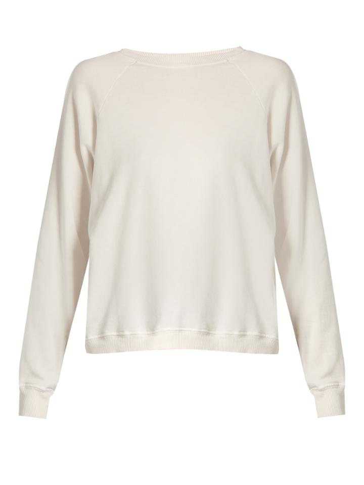 Bliss And Mischief Raglan-sleeved Jersey Sweatshirt