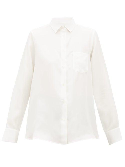 Matchesfashion.com Weekend Max Mara - Zigrino Blouse - Womens - Ivory