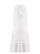 Cecilie Copenhagen Tie-neck Scarf-jacquard Cotton Dress