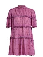 Isabel Marant Étoile Lyin Ruffle-trimmed Tiered Cotton Mini Dress