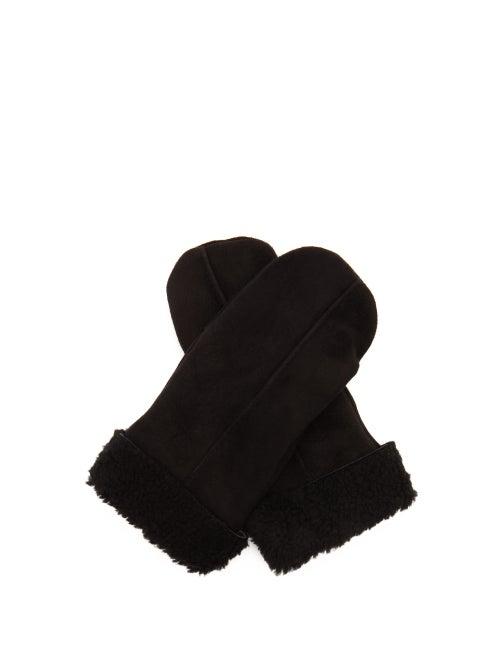 Matchesfashion.com Dents - Inverness Shearling Mittens - Mens - Black
