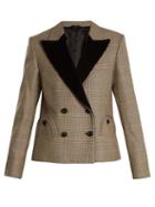 Matchesfashion.com Blaz Milano - If And When Pow Velvet Lapel Blazer - Womens - Black White