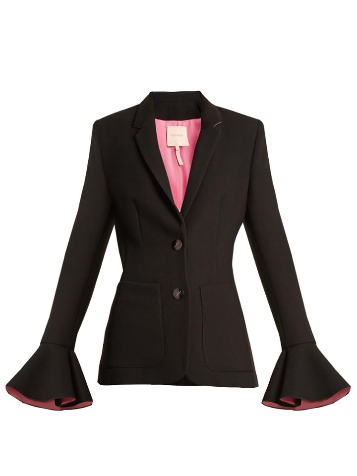 Roksanda Riva Bell-sleeved Crepe Blazer