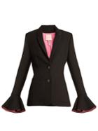 Roksanda Riva Bell-sleeved Crepe Blazer