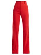 Matchesfashion.com Gucci - Wide Leg Cady Trousers - Womens - Red