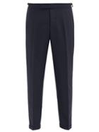Matchesfashion.com Thom Browne - Tailored Wool-twill Trousers - Mens - Navy