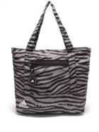 Adidas By Stella Mccartney - Zebra-print Recycled-nylon Tote Bag - Womens - Black Multi