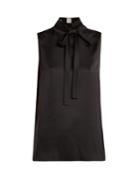 Rochas Nadiria Sleeveless Silk-satin Top