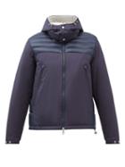 Moncler - Deferre Hooded Quilted Down Coat - Mens - Dark Navy