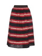 Jupe By Jackie Striped Cotton-gauze Skirt