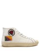 Saint Laurent Court Classic High-top Leather Trainers