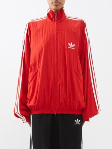 Balenciaga - X Adidas Three-stripe Track Jacket - Womens - Red