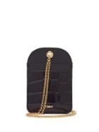 Matchesfashion.com Chlo - Walden Necklace Chain Leather Cardholder - Womens - Navy