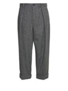 Gucci Chevron-knit Cropped Trousers
