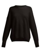 Matchesfashion.com Allude - Round Neck Cashmere Sweater - Womens - Black