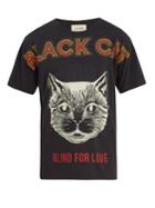 Gucci Feline-print Cotton T-shirt