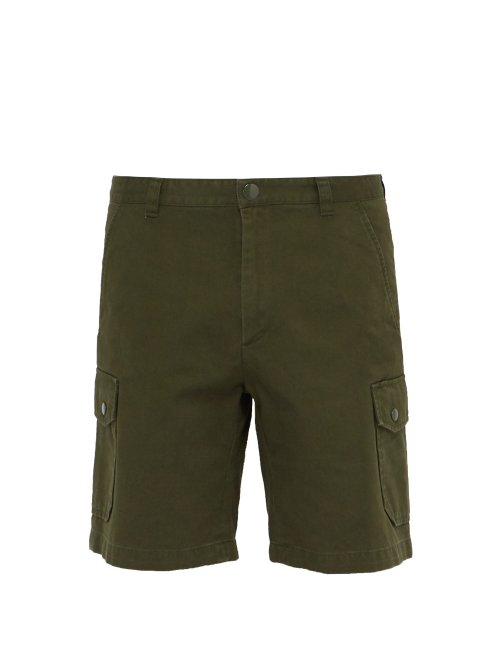 Matchesfashion.com A.p.c. - Cotton Cargo Shorts - Mens - Green