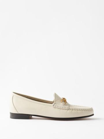 Gucci - 1953 Horsebit Leather Loafers - Womens - White