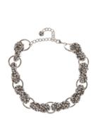 Matchesfashion.com Saint Laurent - Crystal Embellished Choker - Womens - Silver
