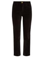 Frame Le Velveteen Mid-rise Straight-leg Jeans