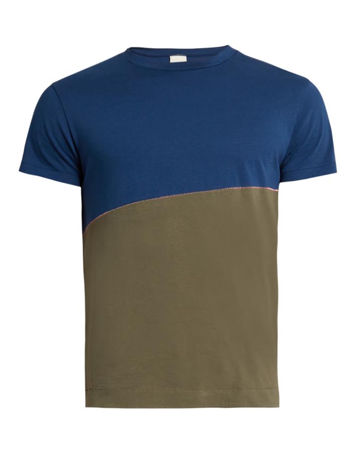 S0rensen Driver Bi-colour Crew-neck Cotton T-shirt