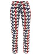 Perfect Moment - Aurora Houndstooth Softshell Ski Trousers - Womens - Red Blue