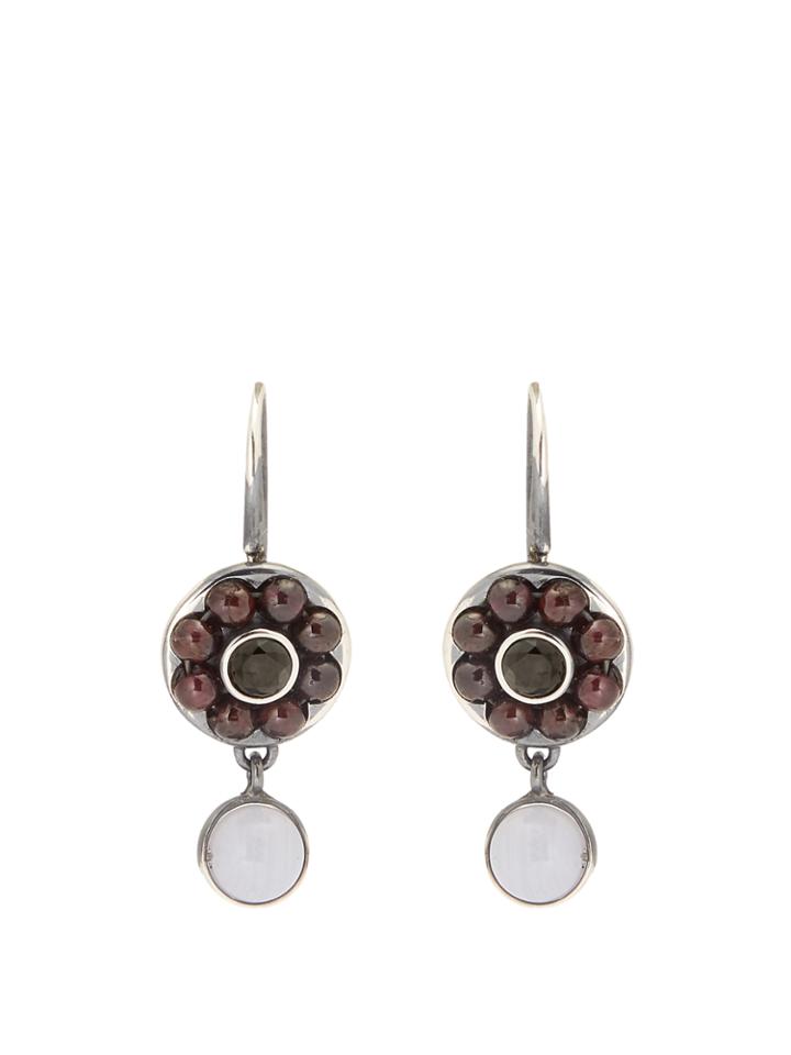 Bottega Veneta Stone-embellished Sterling-silver Earrings