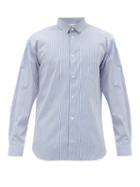 Matchesfashion.com Comme Des Garons Shirt - Striped Cotton-poplin Shirt - Mens - Blue White